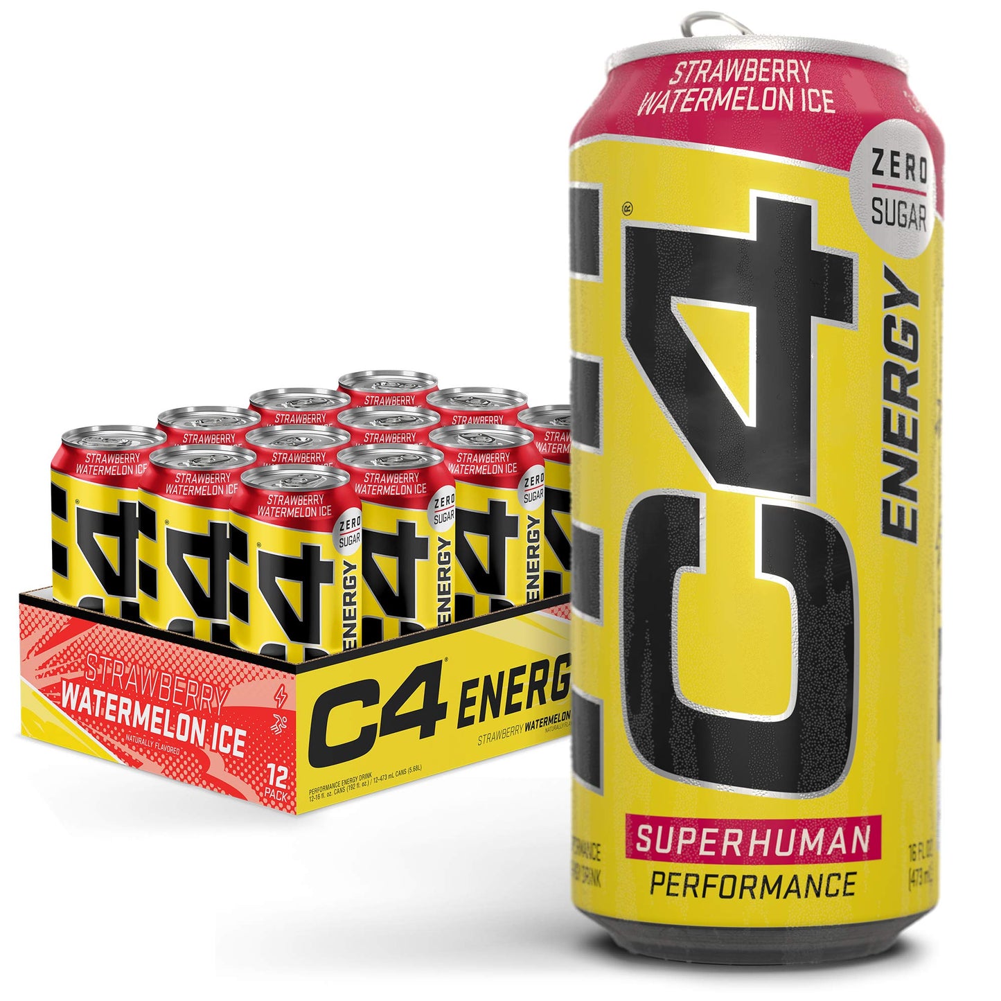 Cellucor C4 ENERGY Performance Energy Drink RTD Zero Sugar (473ml x 12 Cans Carton)