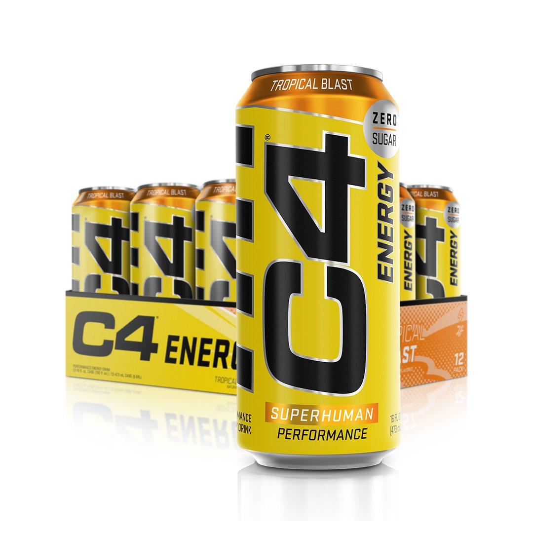 Cellucor C4 ENERGY Performance Energy Drink RTD Zero Sugar (473ml x 12 Cans Carton)