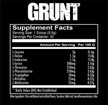 REDCON1 Grunt EAA/BCAA Redcon1 Blood Orange (285g), 30 Servings