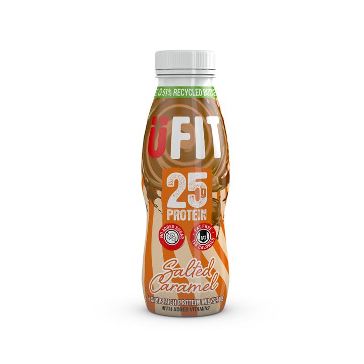 UFIT 25g High Protein Shake Drink, 10 x 330ML Carton - Promotes a Lean Body (NutriGrade B)